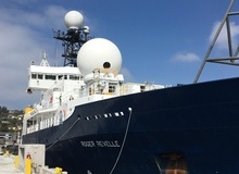 The RV Revelle with SEA-Pol Radar during SPURS-2